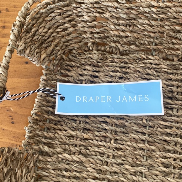 Draper James Storage & Organization Nwt Natural Fiber Woven Tray